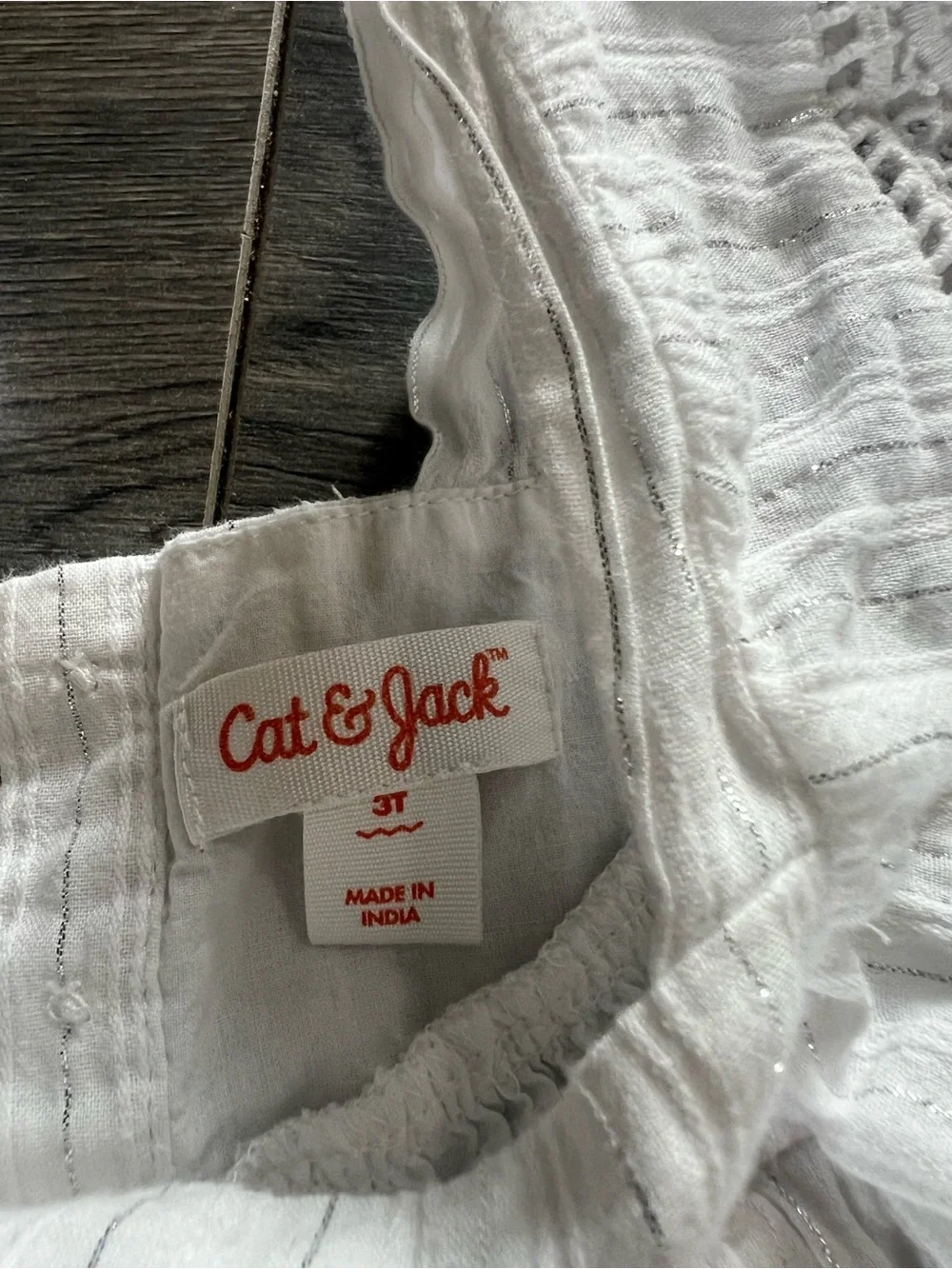 Cat & Jack Blue Embroidered Long-Sleeve Dress